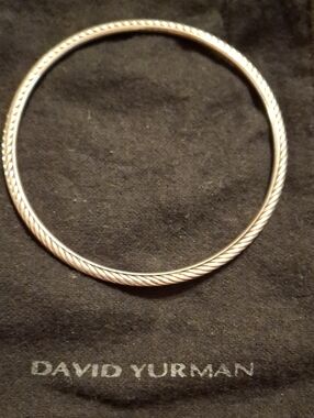 David Yurman Cable Bangle Bracelet in Sterling Tone